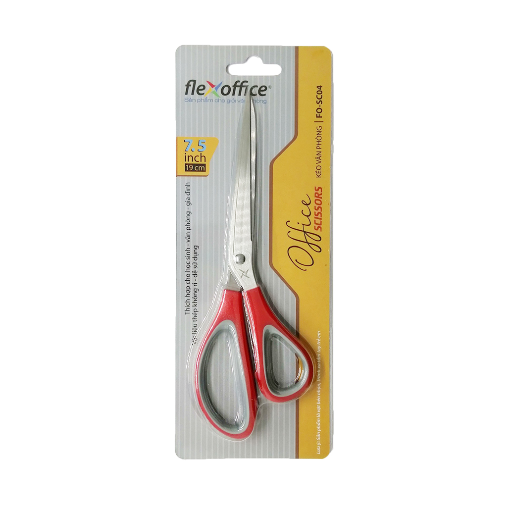 Kéo Văn Phòng Thiên Long Flexoffice 19cm FO-SC04
