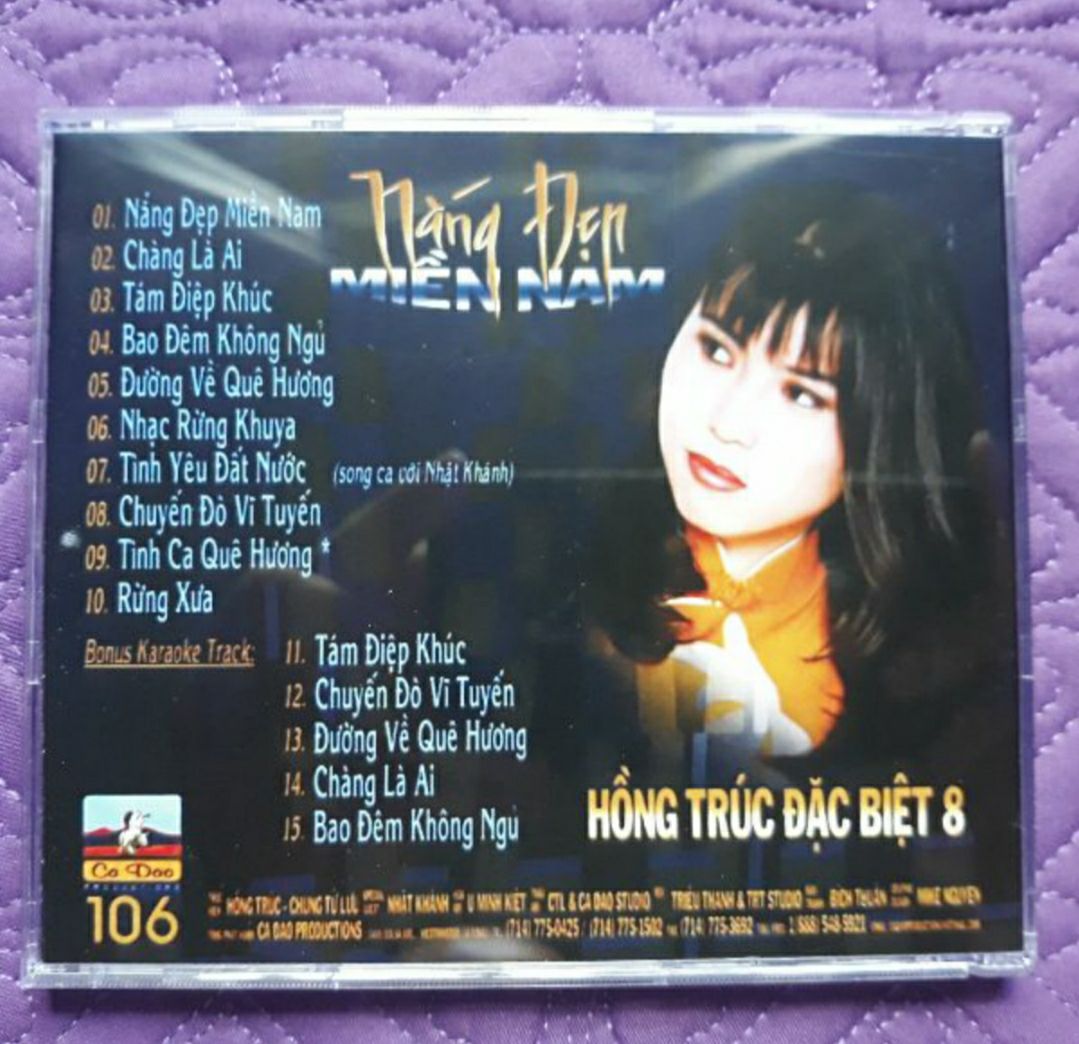 Bộ 5 cd Hồng Trúc 6,7,8,9,10 phono
