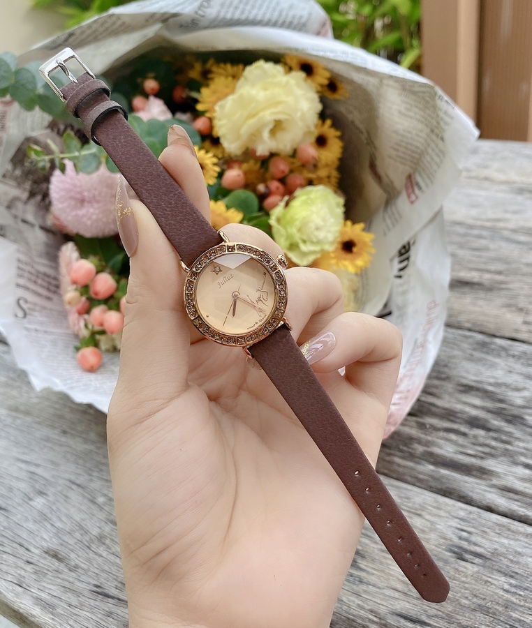 Đồng hồ nữ JA-823 Julius Hàn Quốc dây da