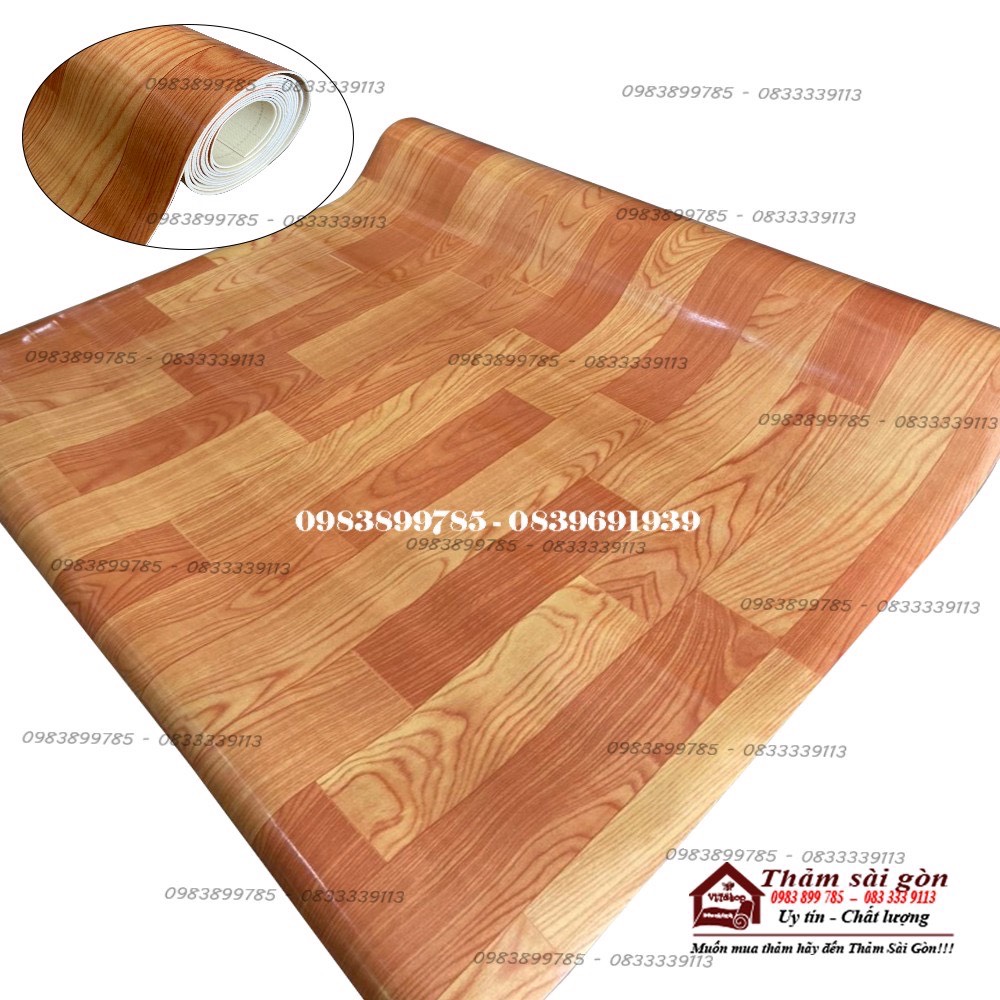 [1m x 1m]THẢM SIMILI DÀY 1.8MM VÂN GỔ