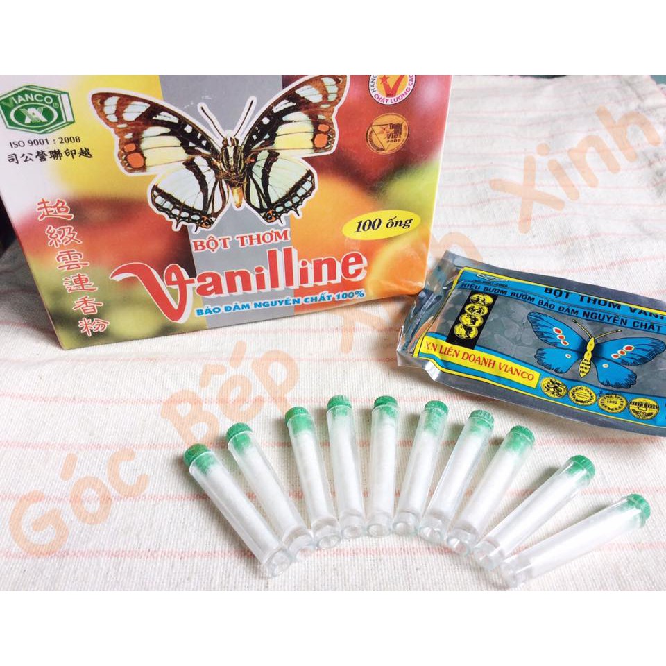 2 GÓI BỘT THƠM VANI HIỆU CON BƯỚM (10 ống/gói)