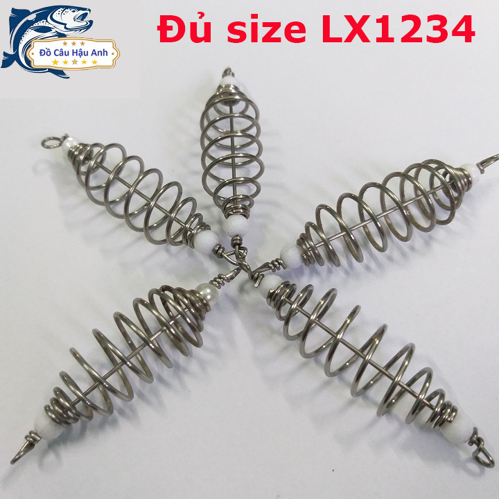 Combo 5 lò xo lăng xê, lò xo câu lăng xê thép siêu bền