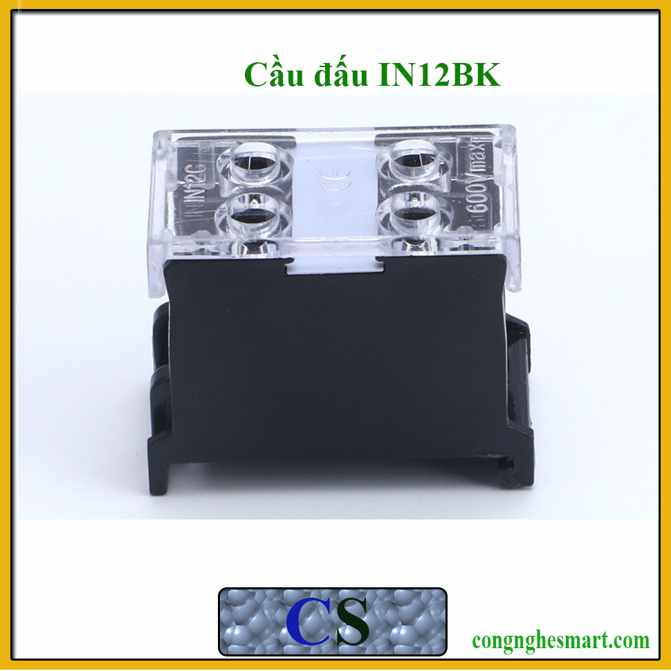 Cầu đấu dây điện 4 cổng 2 đầu IN-12BK