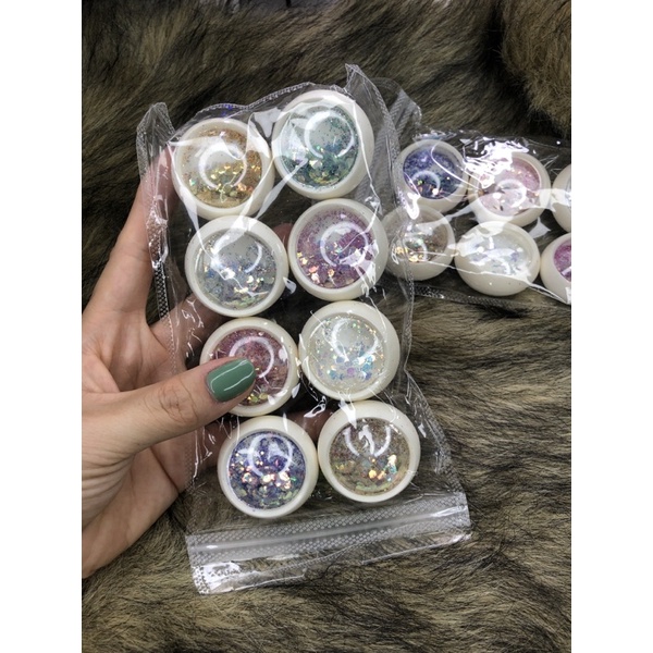 Set Nhũ Vảy Cá 3D Lấp Lánh Làm Móng