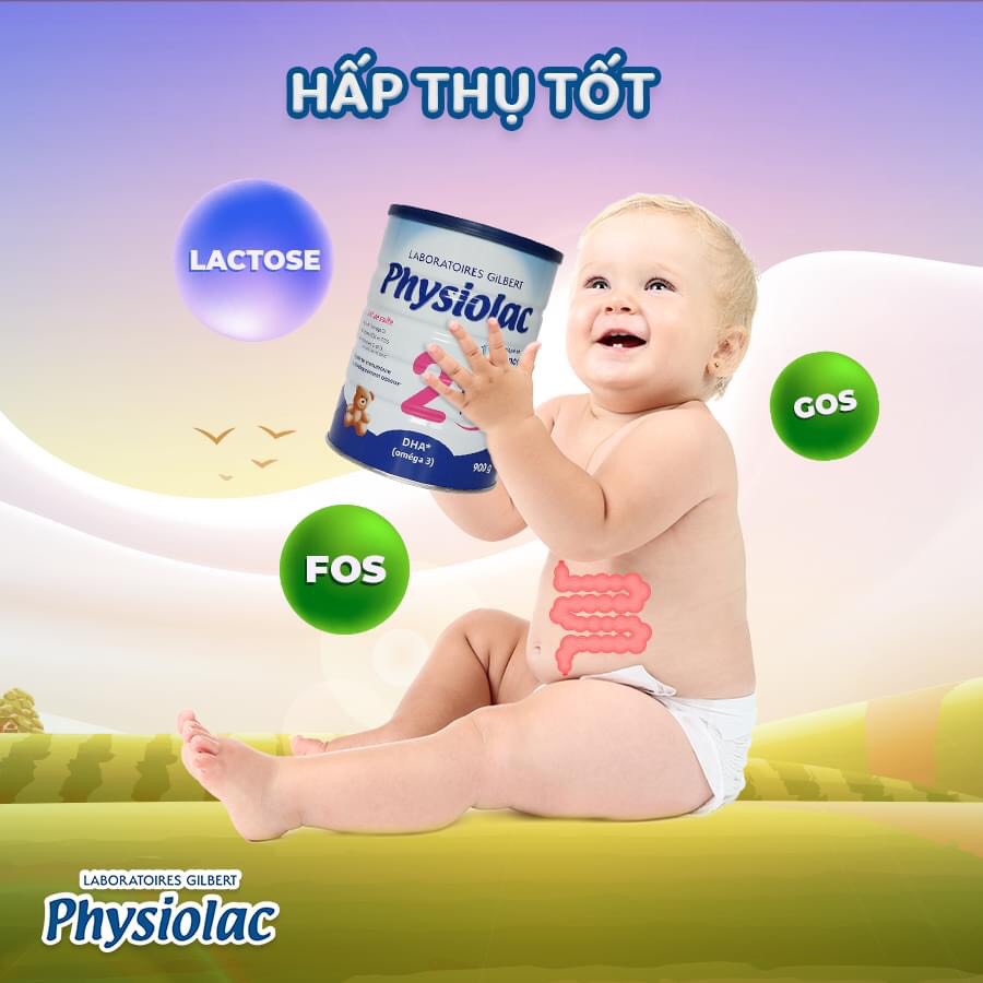 [Mẫu mới] Sữa Physiolac Pháp Số 2 900g (date mới)