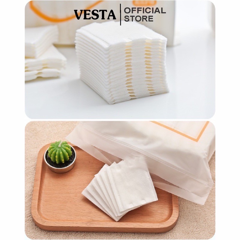 Bông tẩy trang con mèo 3 lớp Cotton Pads túi 222 miếng