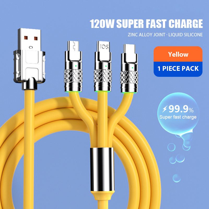 120W hợp kim kẽm siêu nhanh sạc 3 trong 1 cơ sở dữ liệu cho Android IP Huawei - ManmadeMan18