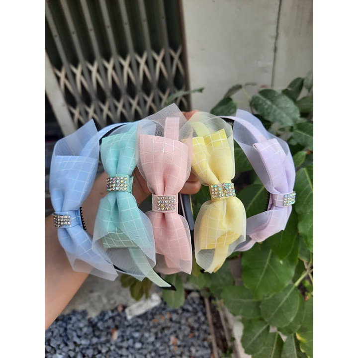 Cài tóc nơ Hàn quốc cho bé siêu đẹp