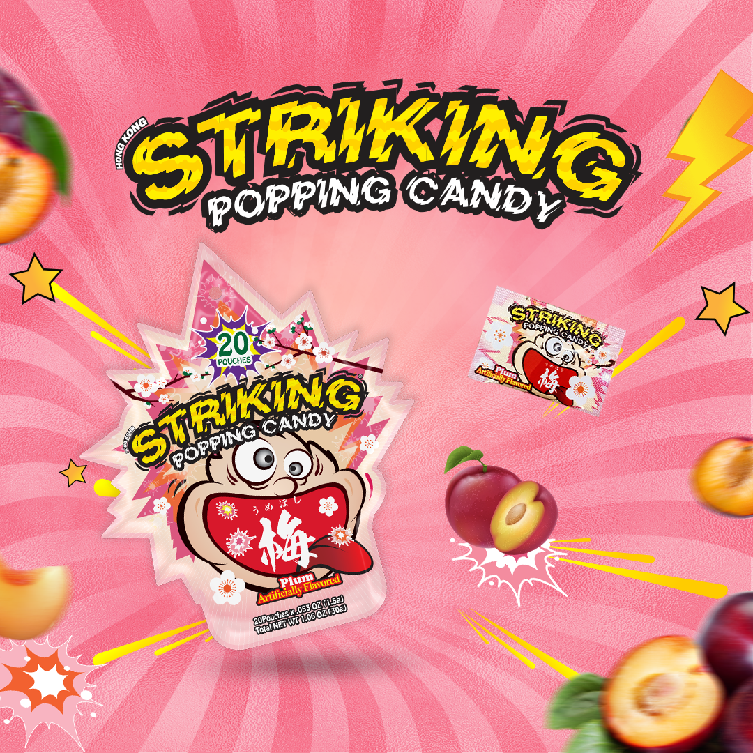 Striking Popping Candy - Kẹo nổ Striking Vị Anh Đào