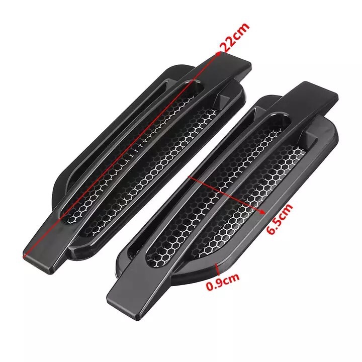 [HCM]Bộ 2 mang cá dán sườn xe ô tô MC025 (đen)