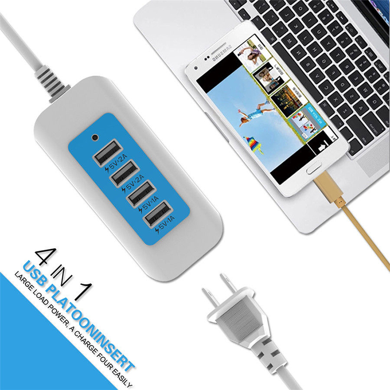 Ổ CẮM ĐIỆN SẠC ĐA NĂNG 4 CỔNG USB.