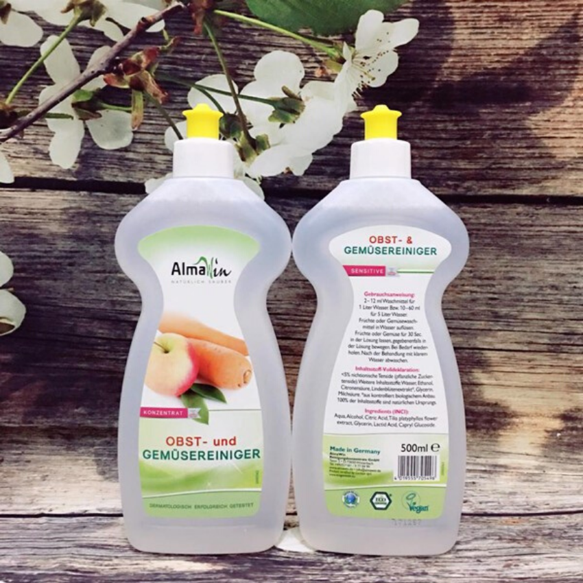 Nước rửa rau quả hữu cơ 500ml - AlmaWin