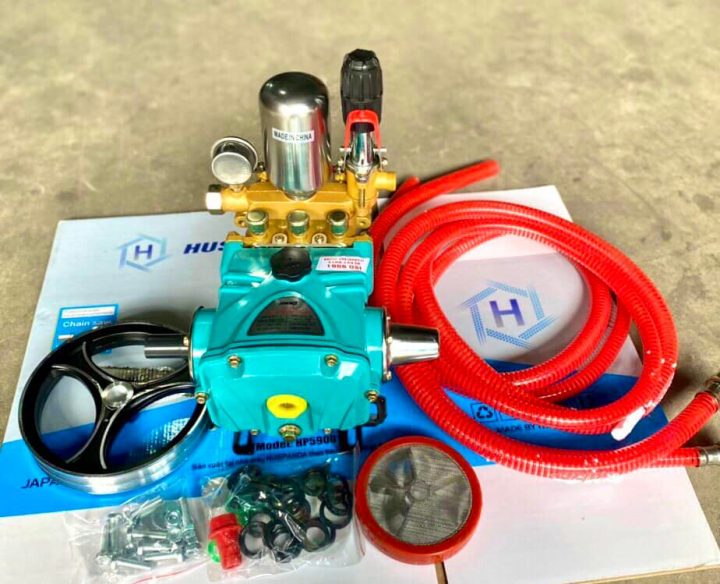 Đầu Phun Xịt Rửa Xe Áp Lực 1HP-2HP Benly BL35 - Model 2022 [Kèm dây hút, dây hồi]