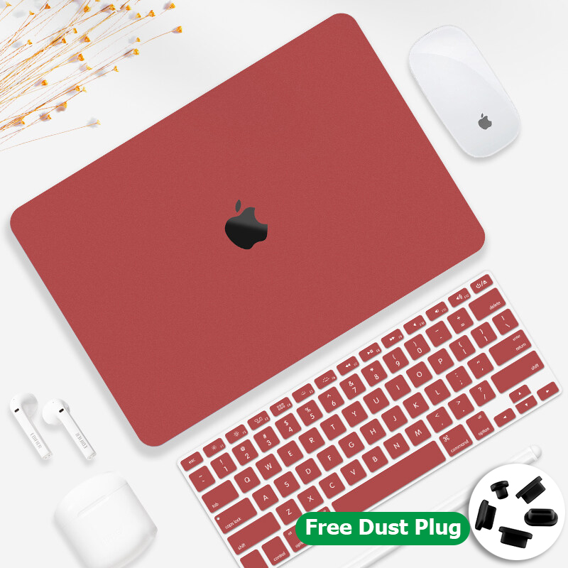 Matte texture Black case for 2021 Macbook Pro 14 16 13 inch Case M1 Pro MAx A2442 A2485 A2338 M1 A2337 Air 2020 A2179 A2289 Touch ID Retina 12 13 15 16 inch Touch bar 2019 A1466 A1932 Protect Cover Hard Case Silicone Free Keyboard Skin