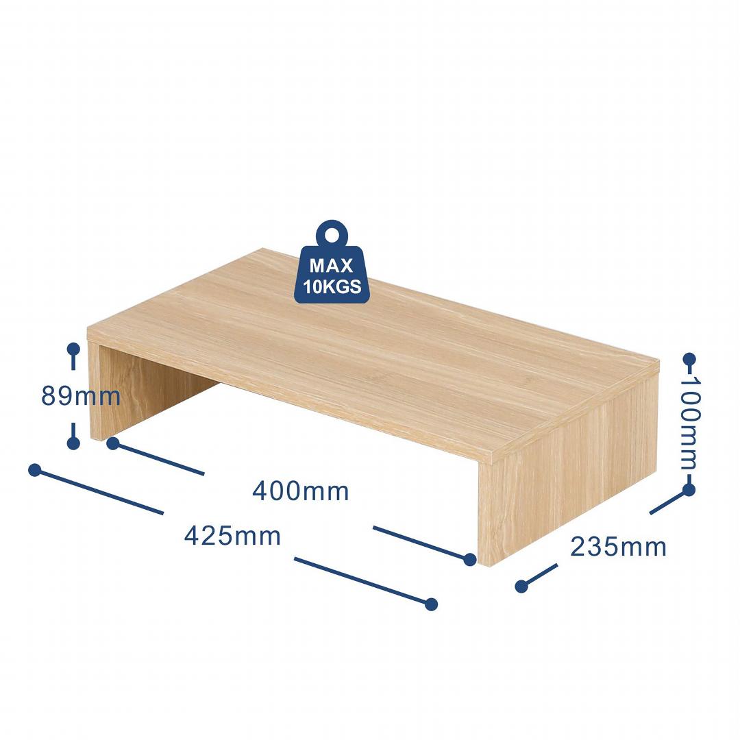 Kệ để màn hình SMLIFE Angela | Gỗ MDF dày 17mm chống ẩm Dài 42(S) - 55 (M)cm x Rộng 23cm x Cao 10cm