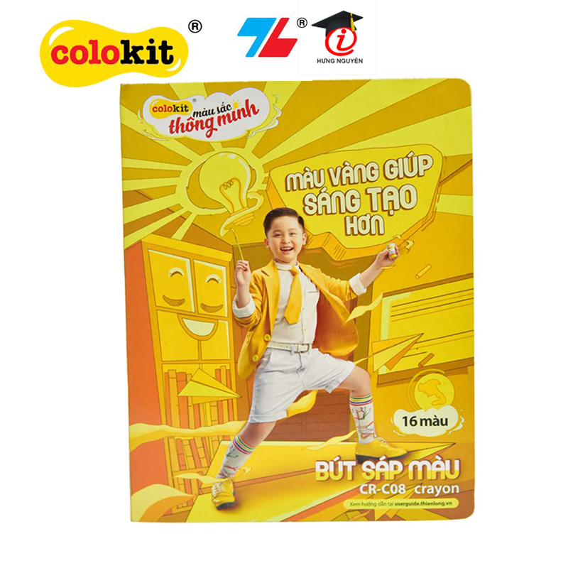Bút sáp 16 màu CR-C08 (Thiên Long)
