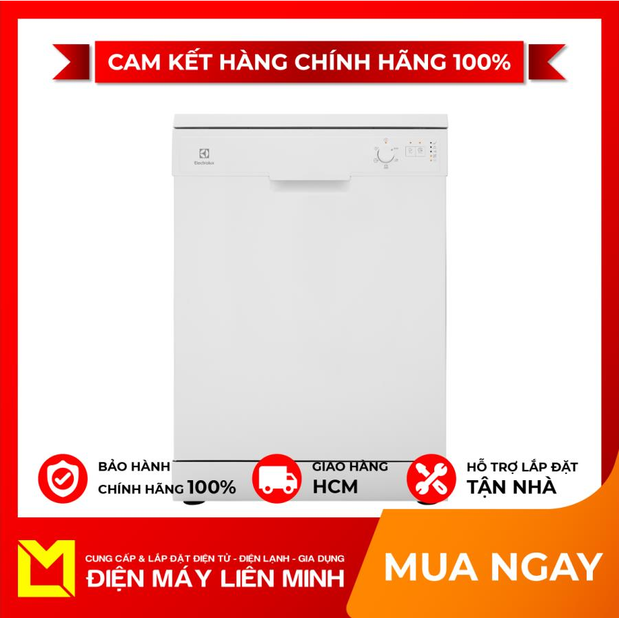 [HCM]TRẢ GÓP 0% - Máy rửa chén Electrolux ESF5206LOW 1950W  13 BỘ Rửa nước nóng Chống tràn và rò rỉ Rửa tiết kiệm điện  Chức năng rửa nhanh Giá rổ linh động có ngăn chứa dao kéo  Chức năng sấy ngưng tụ sản xuất Ba Lan