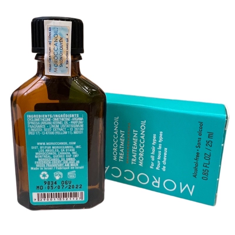 Tinh dầu dưỡng tóc Moroccanoil Treatment Original 10ml ( New 2022 )