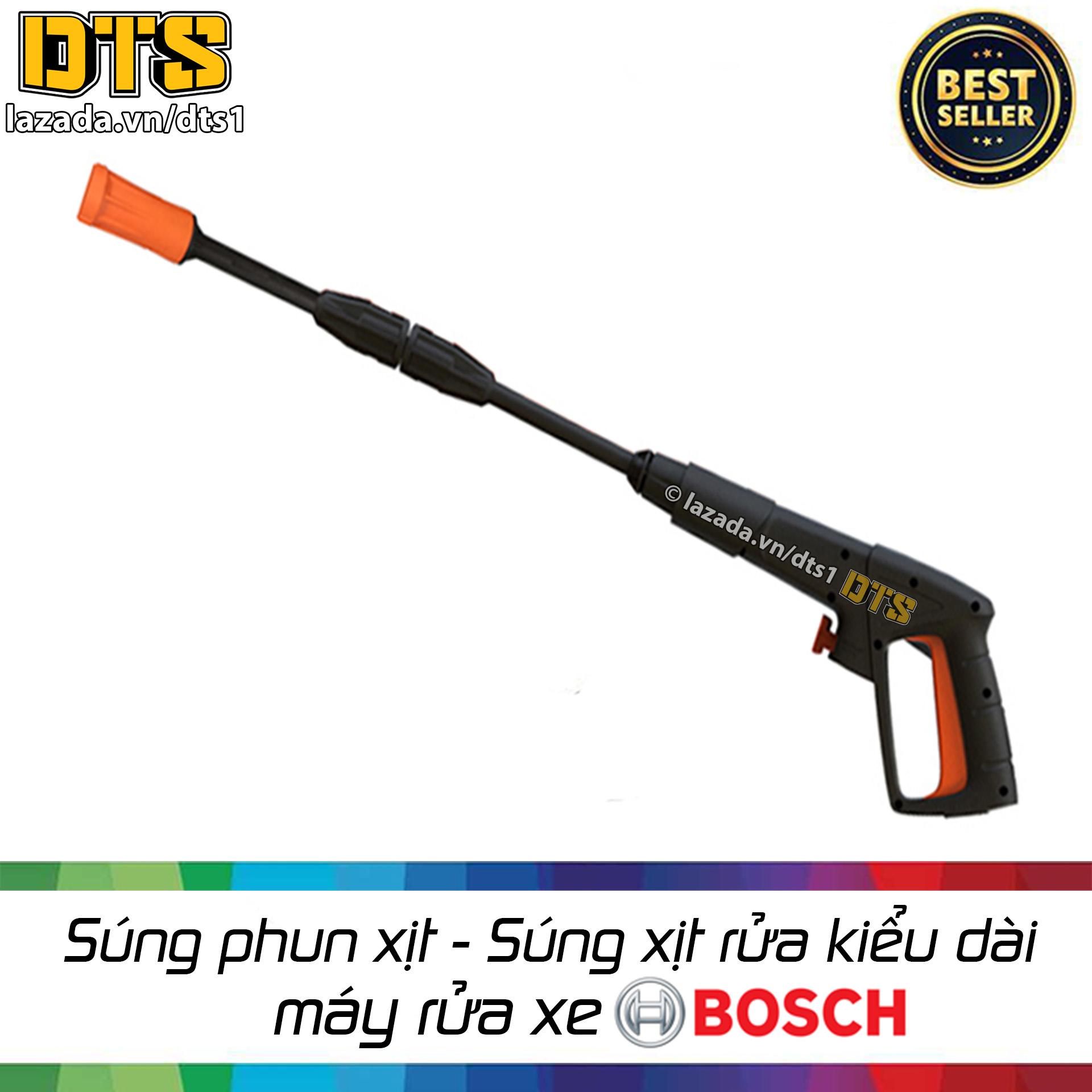 Súng xịt rửa cao áp kiểu dài cho máy rửa xe B0sch, B0sch AQT Phù hợp với tất cả máy rửa xe Bosch, Bosch AQT Báng s.úng có thiết kế chắc chắn Vỏ ngoài: Nhựa ASB cứng, chịu va đập tốt