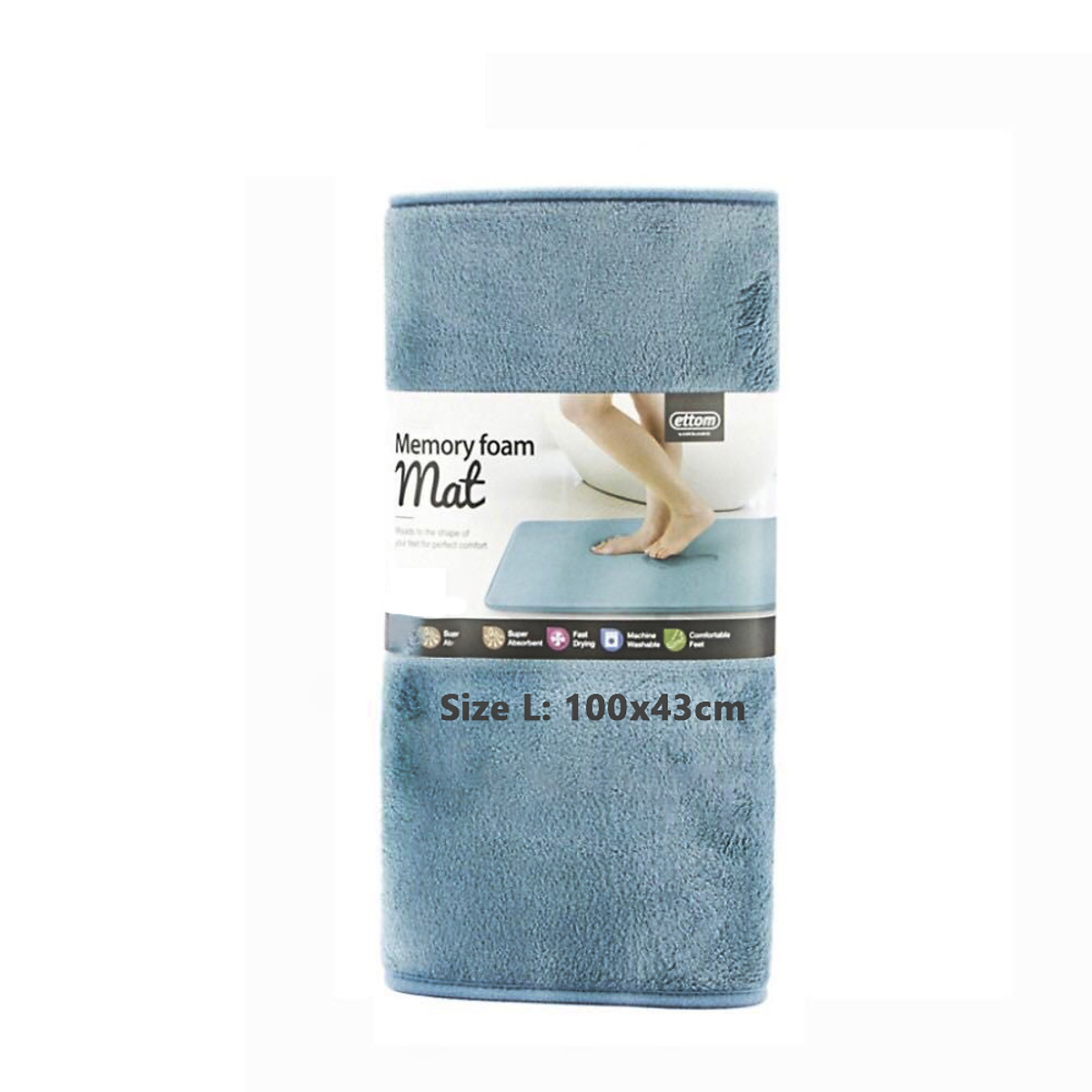 Thảm Chùi Chân Lock&Lock Memory Foam MAT514 Size L- Hàng Chính Hãng