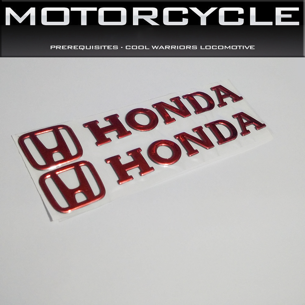 Cặp tem Honda 3D Nổi - HD Đỏ Ngọt