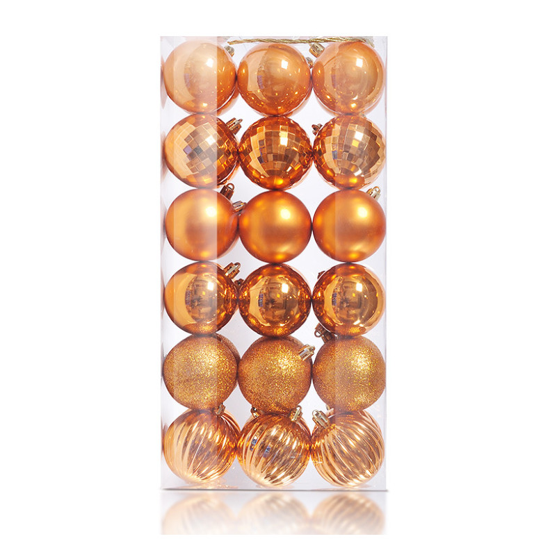 Set 6, 12 quả châu e19 4cm trang trí noel treo cây thông trang trí giáng sinh