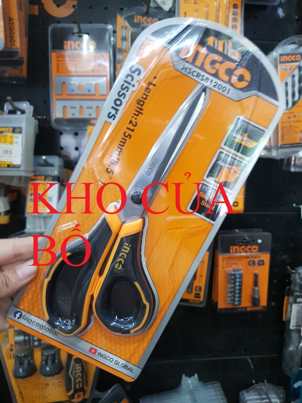 Kéo 215mm ingco HSCRS812001