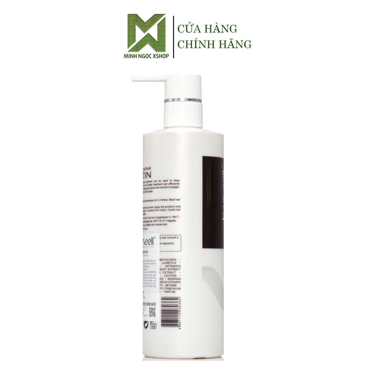 Phục hồi tóc nát Keratin Karseell Maca dạng kem 500ML