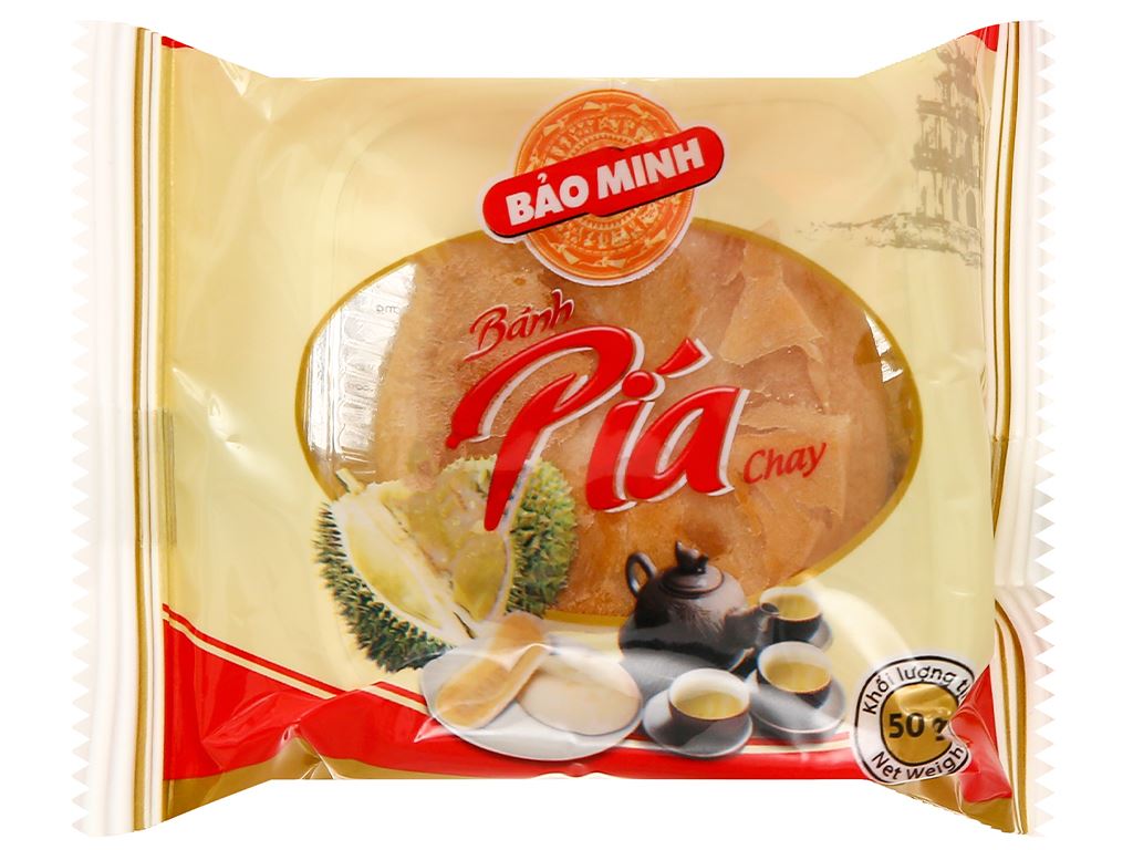 Bánh pía chay đậu xanh sầu riêng (300g)
