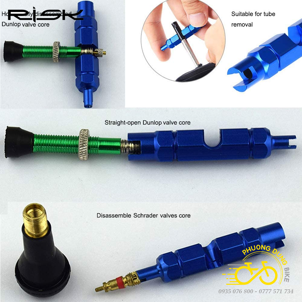 Dụng cụ tháo lõi van RISK - Lõi van xe đạp xe máy