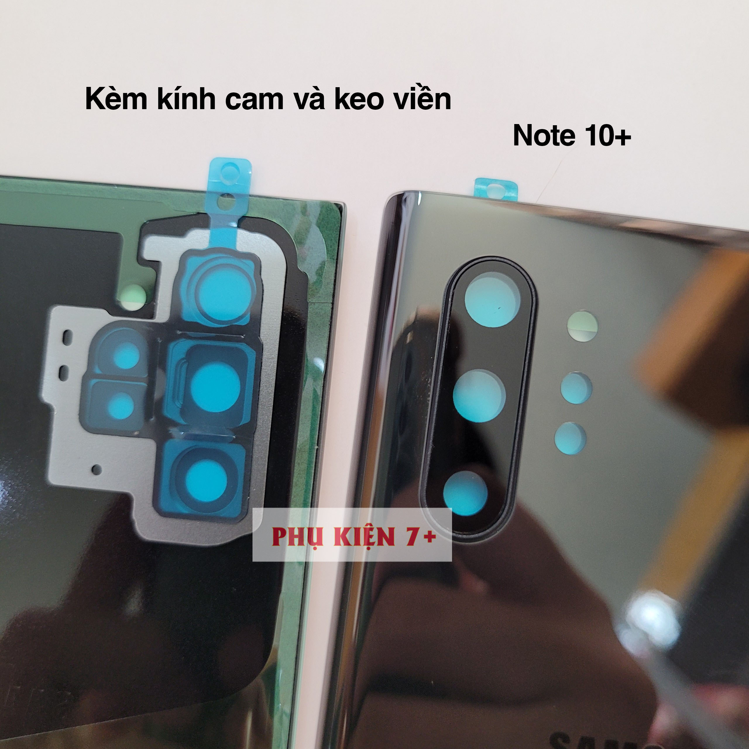 Nắp Lưng Samsung Note 10+ Note 10 Plus (Bản Lớn) Có Kính Camera Và Keo Dán