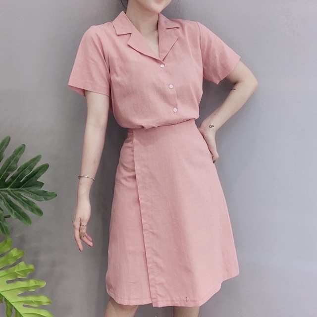 ĐẦM SƠ MI ĐẮP TÀ (Có ảnh thật) MS48