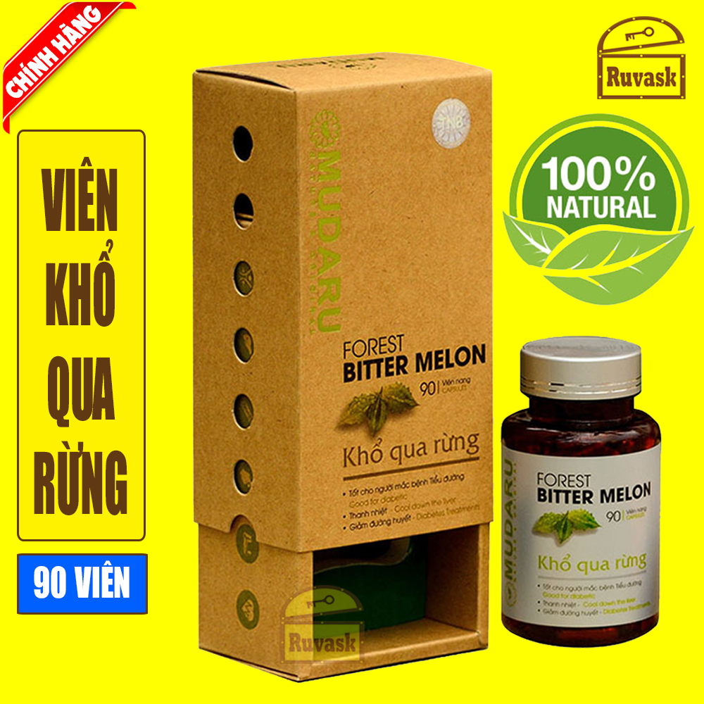 Viên Khổ Qua Rừng Mudaru 90 Viên - Viên Khổ Qua Rừng (Mướp Đắng) | Lazada.Vn