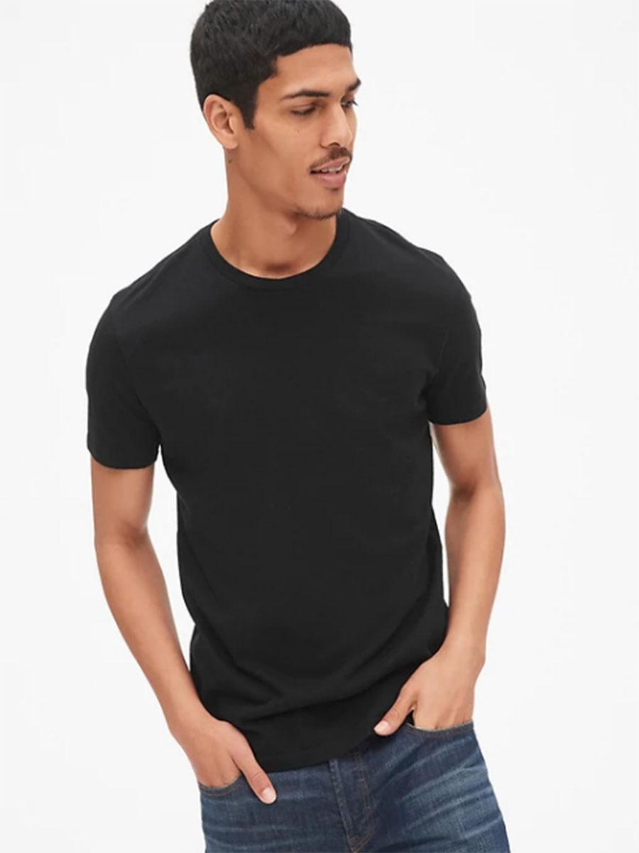 Áo thun cổ tròn nam Gap ( màu đen, size SX, S, M, L )