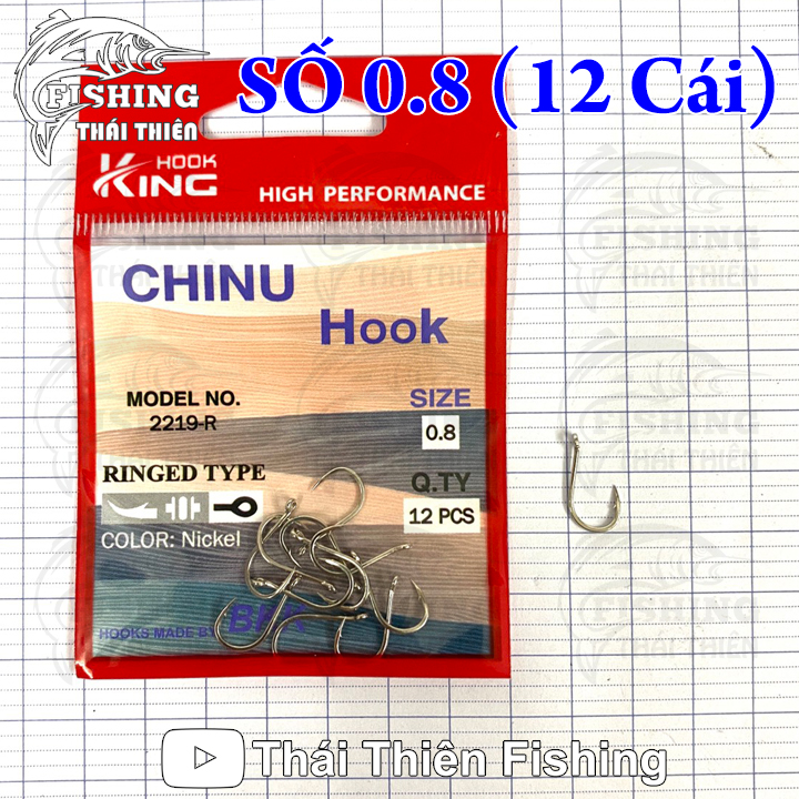 Lưỡi Câu Cá Chinu BKK King Hook Nickel