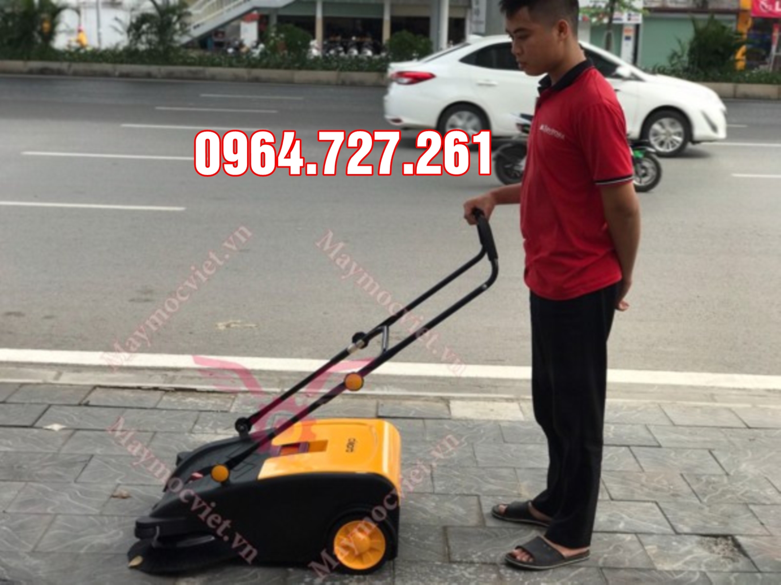 Máy quét rác đẩy tay Clepro CW-800/02
