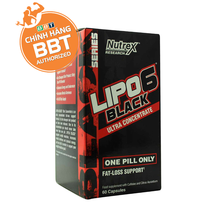 LIPO 6 BLACK FAT BURNER ĐỐT MỠ GIẢM CÂN