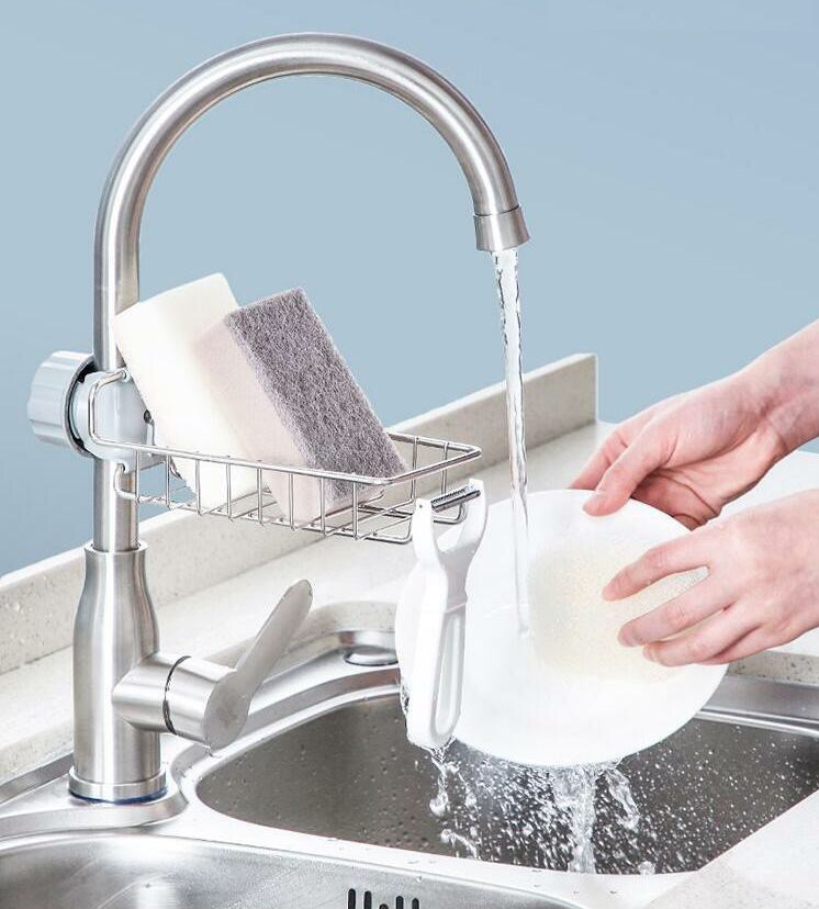 [HCM]Giá để miếng rửa chén bằng inox