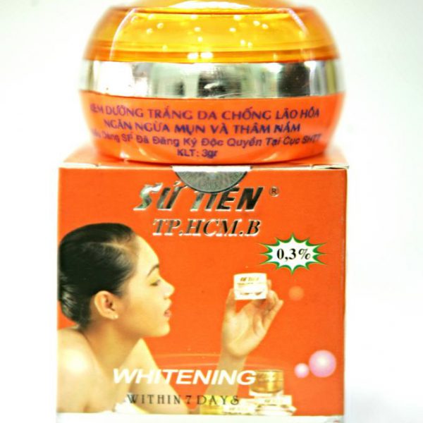 Kem dưỡng trắng da 7 ngày ngừa mụn Sứ Tiên 3g