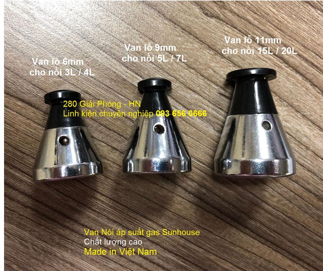 Van nồi áp suất Sunhouse các cỡ