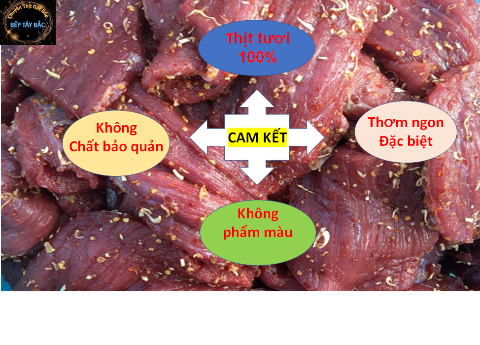 Bò Khô Gác Bếp Chuẩn Tây Bắc (KÈM CHẨM CHÉO)
