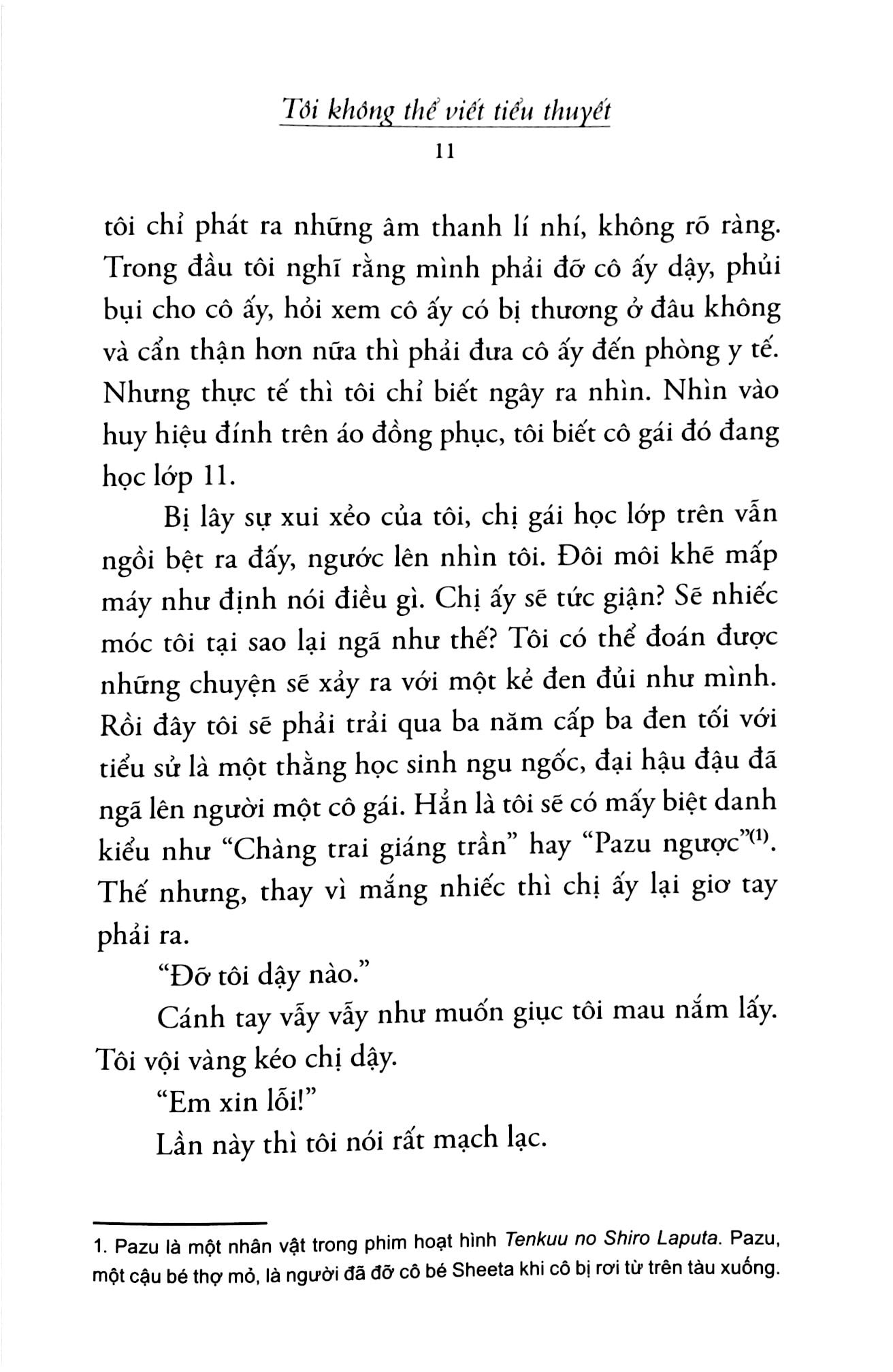 Fahasa - Tôi Không Thể Viết Tiểu Thuyết