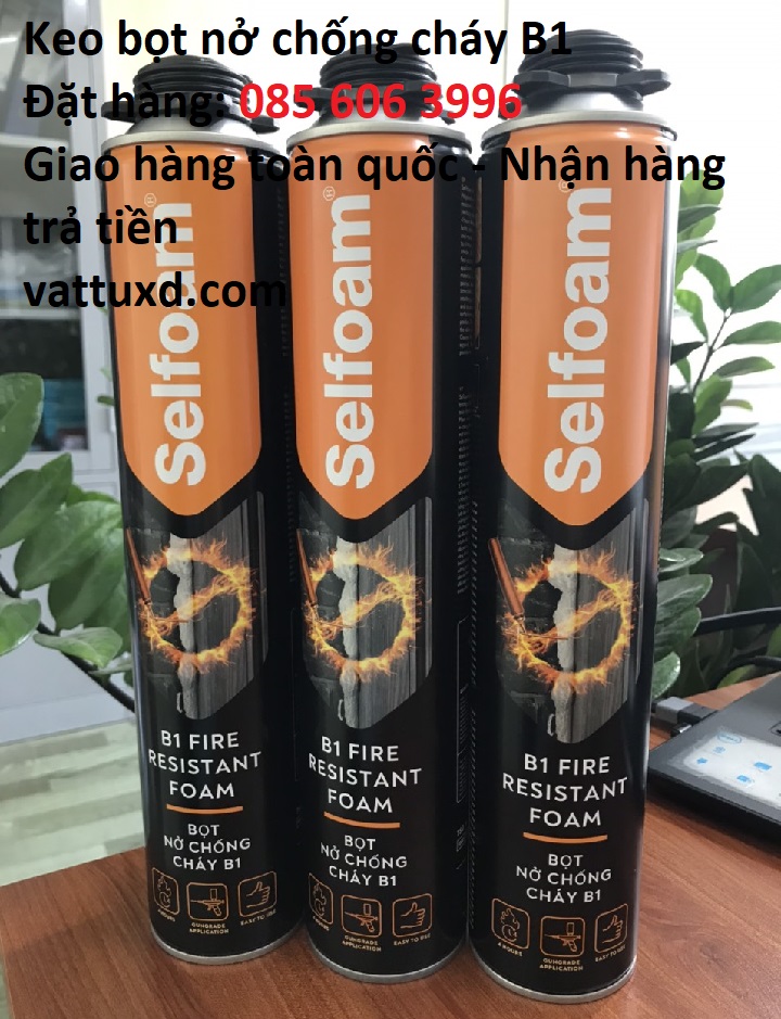 Keo bọt nở chống cháy Selfoam B1