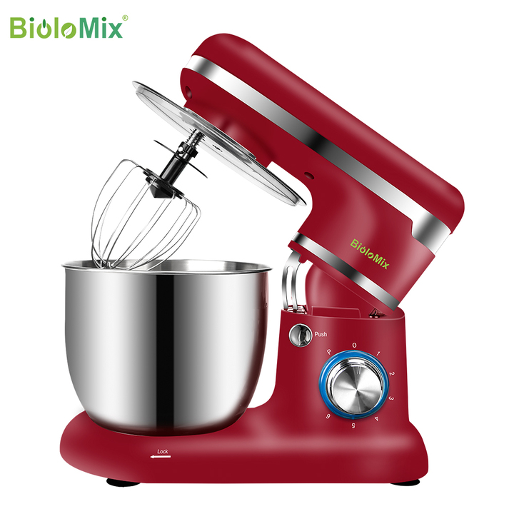 [ Bảo hành 12 tháng] Máy trộn bột và đánh trứng 5 lít Thương hiệu BioloMix BM785LB, Công suất 1500W, Dung tích 5 lít - Có 6 tốc độ đánh khác nhau