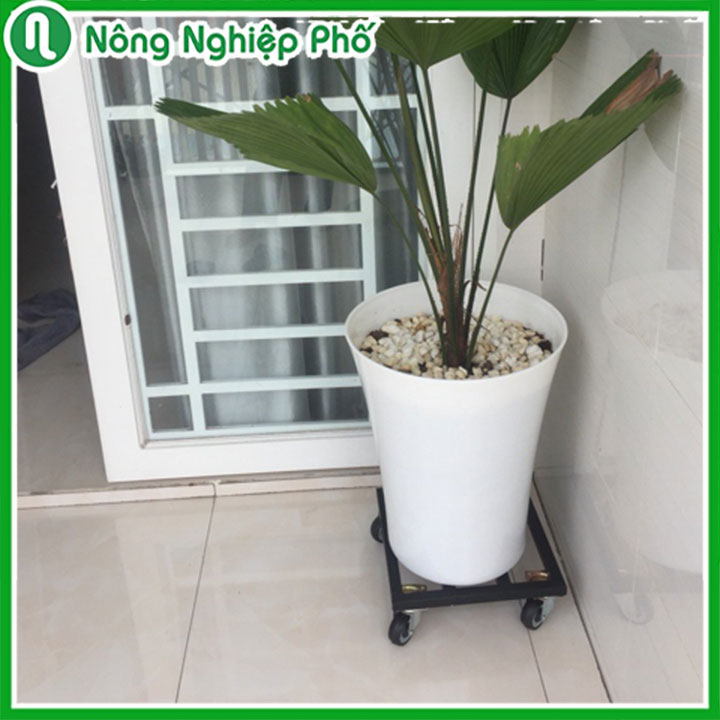 Chân đế đỡ chậu hoa, cây kiểng có bánh xe di chuyển nhẹ nhàng và an toàn - Nông Nghiệp Phố