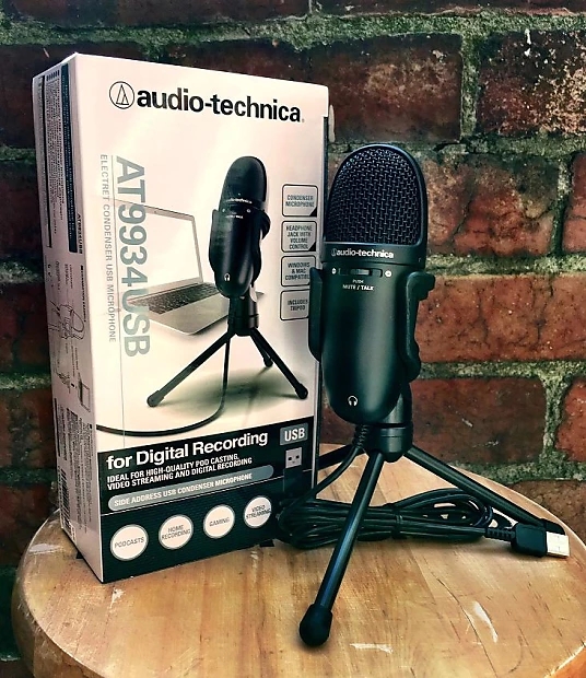 Audio-Technica AT9934USB Cardioid Condenser Sharp Audio-Technica AT9934USB Cardioid Condenser USB Microphone, Black