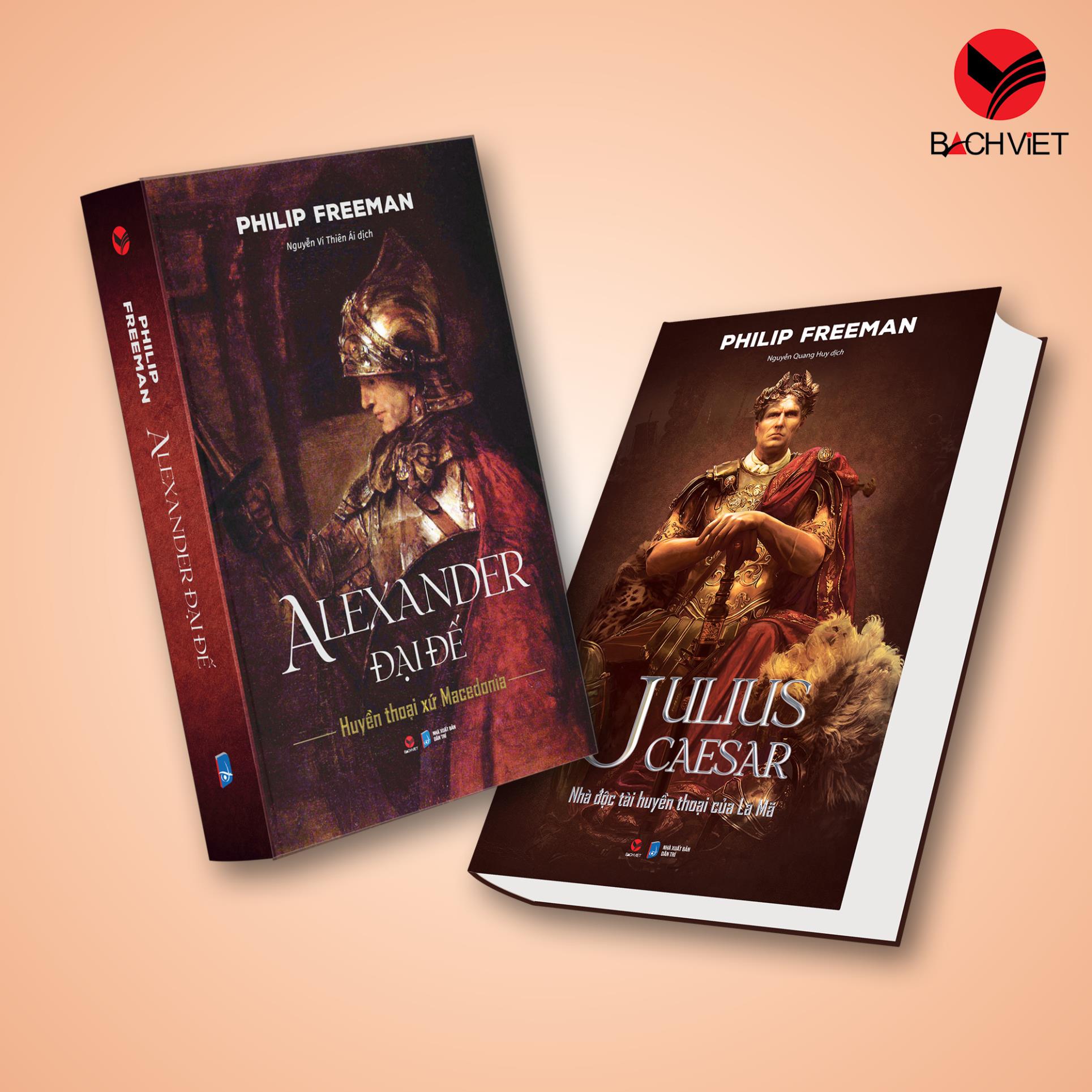 Sách Combo 2 cuốn sách Alexander đại đế + Julius Caesar - Bách Việt