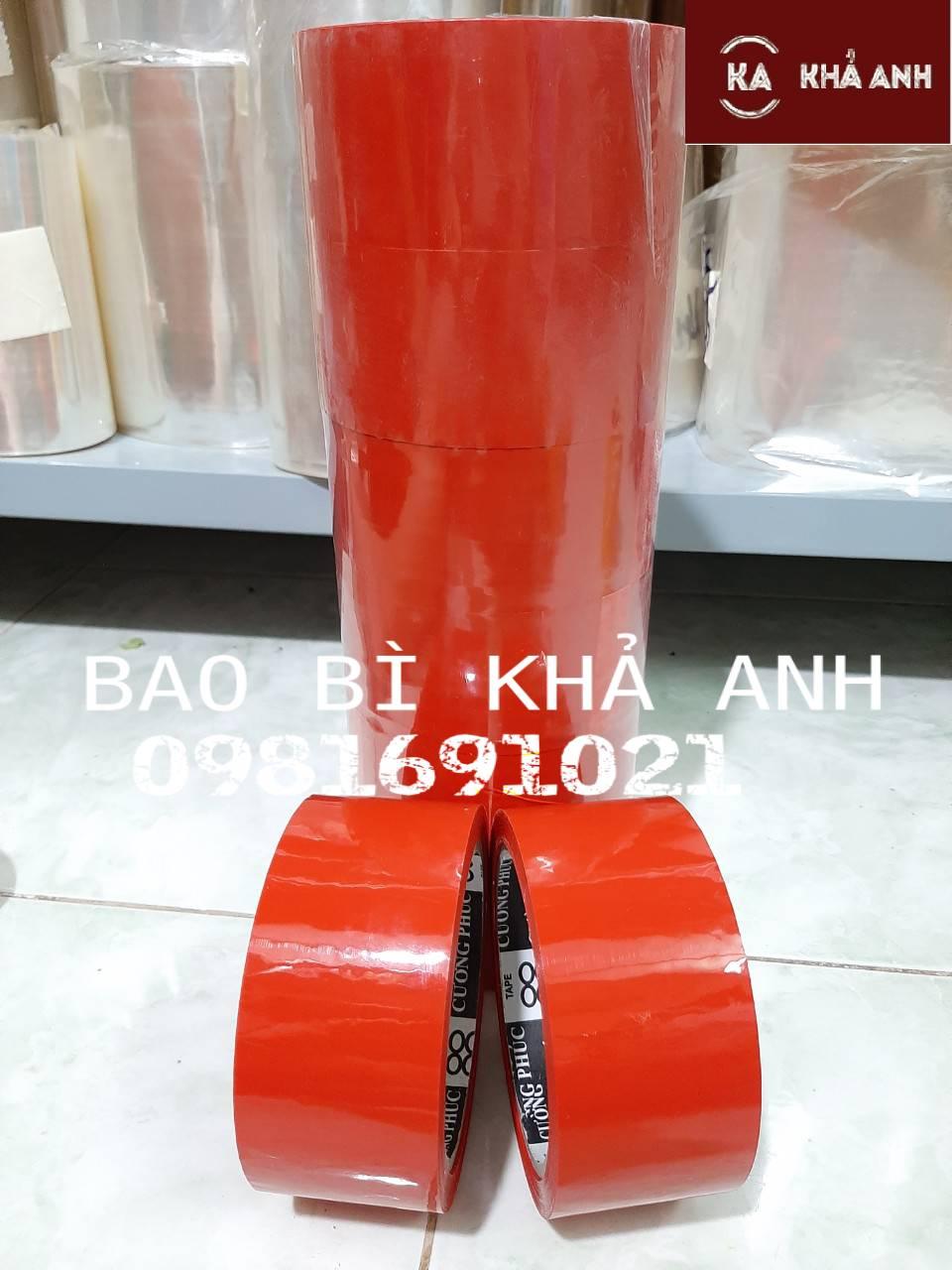 BĂNG KEO MÀU ĐỎ MAY MẮN 5F x 6 CUỘN