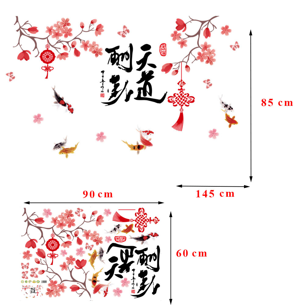 Decal dán tường decal trang trí tết XL850