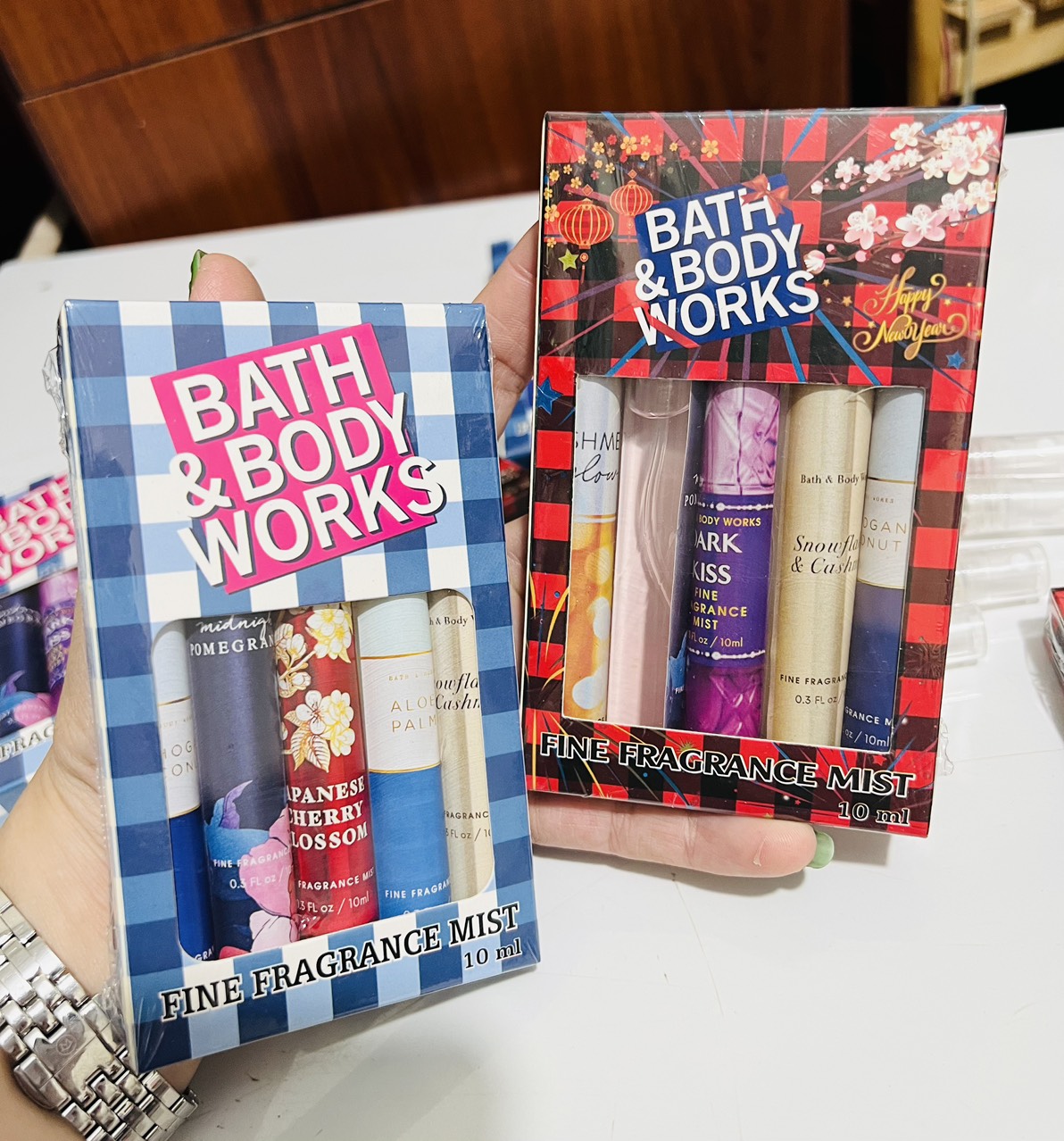 ( HÀNG MỸ ) Set 5 Chai Xịt Thơm Toàn Thân Body Mist Bath And Body Works 10ml Bath & Body Works (5 mùi ngẫu nhiên)
